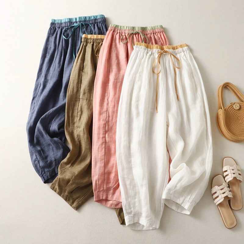 Women's Relaxed Drawstring Casual Pants