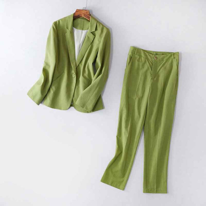 Women's Structured Blazer Suit Set