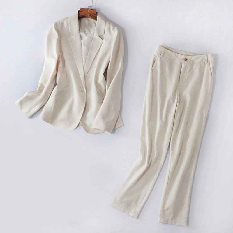 Women's Structured Blazer Suit Set