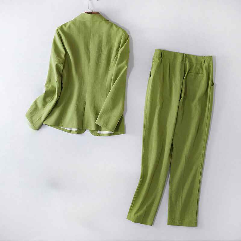 Women's Structured Blazer Suit Set