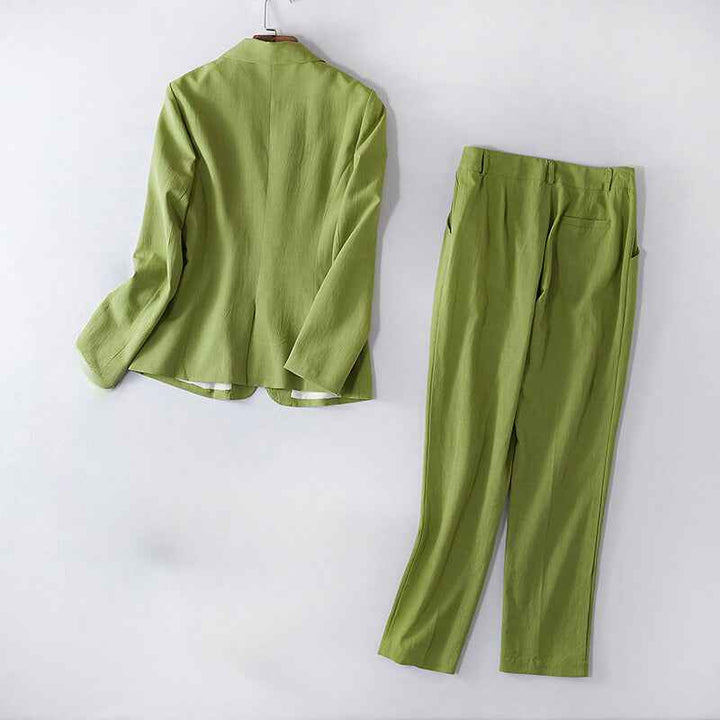 Women's Structured Blazer Suit Set