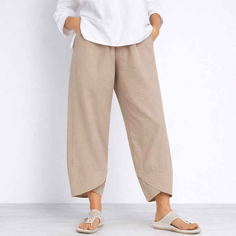 Women's Wide Leg Cropped Trousers