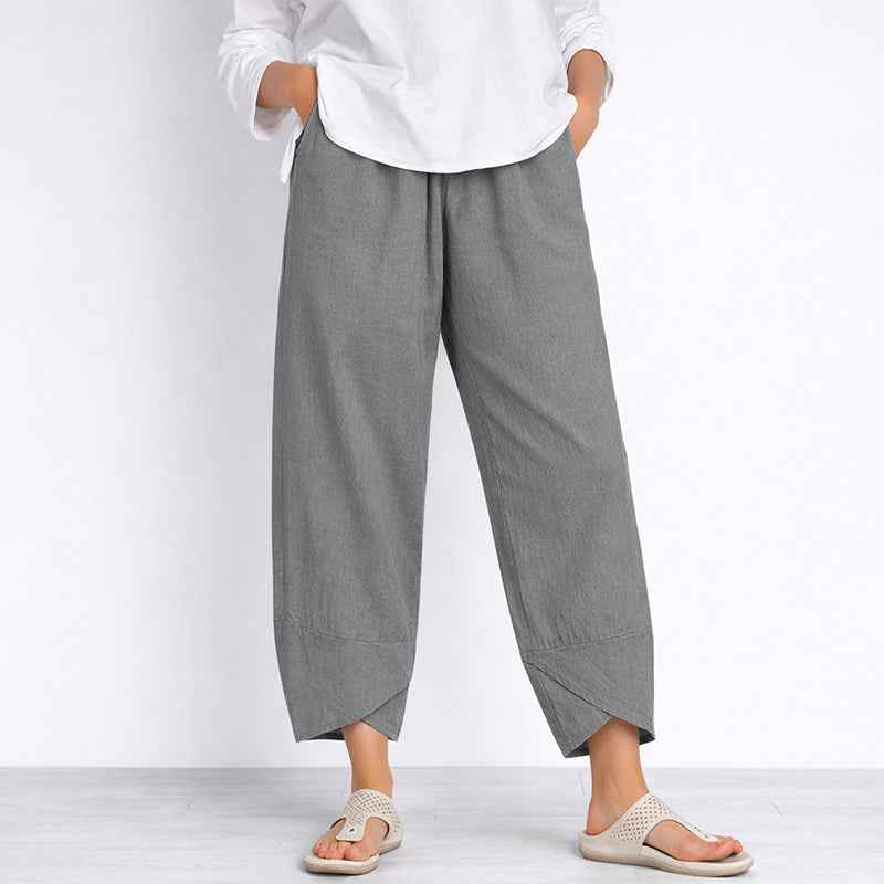 Women's Wide Leg Cropped Trousers