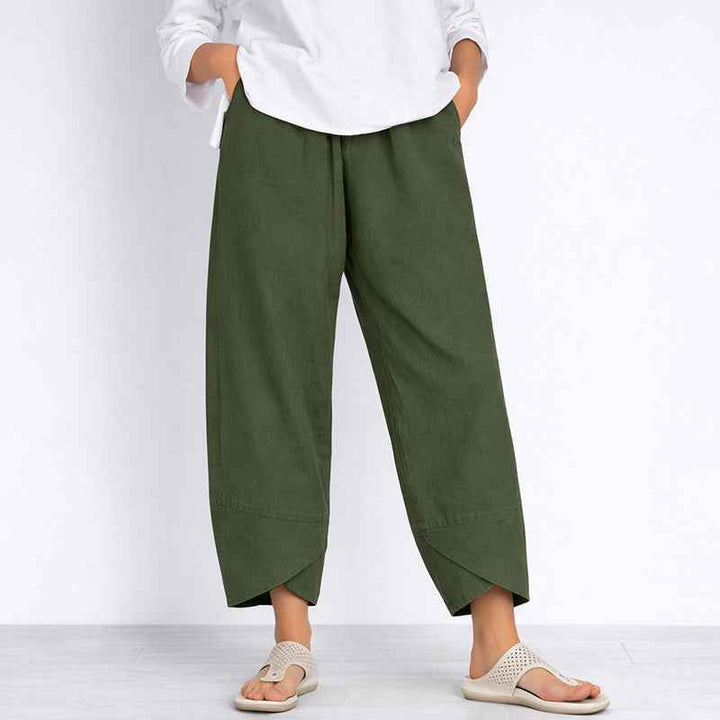 Women's Wide Leg Cropped Trousers