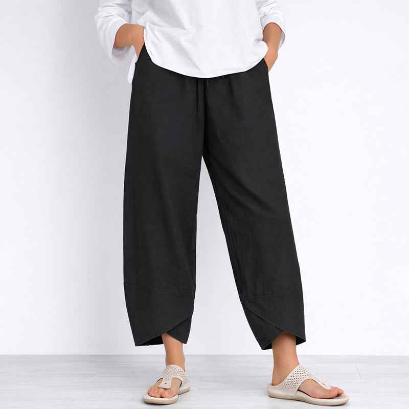 Women's Wide Leg Cropped Trousers