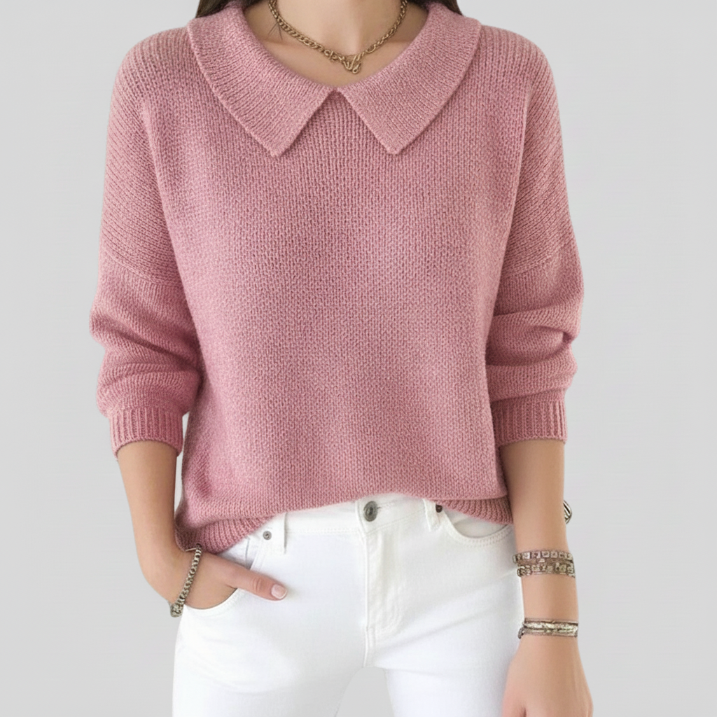 Classic Elara Sweater for Women Pink