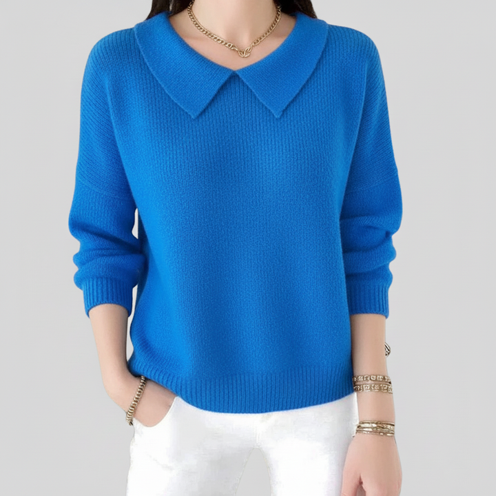Classic Elara Sweater for Women Blue