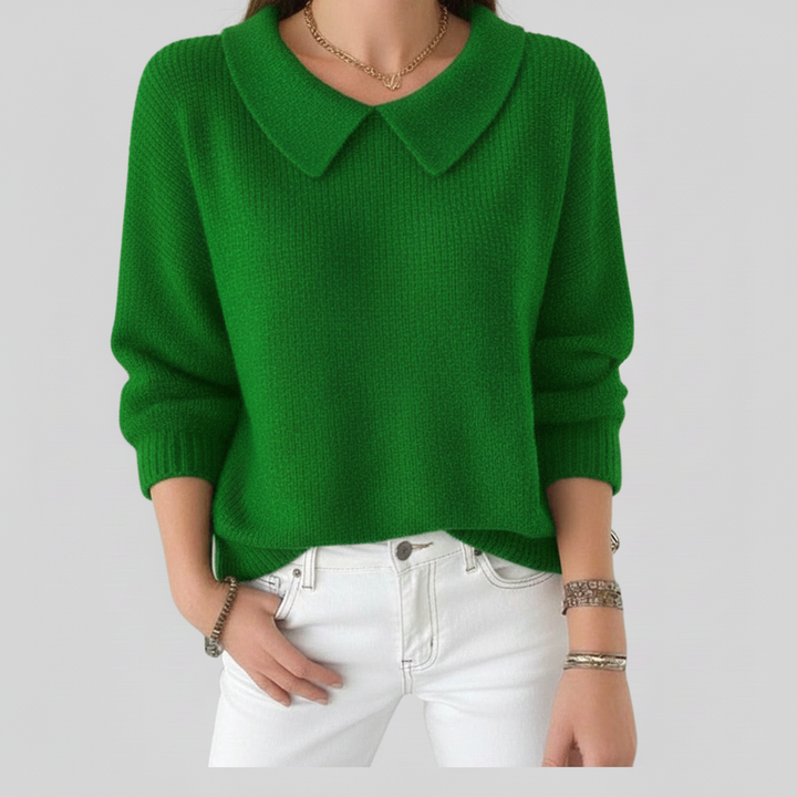 Classic Elara Sweater for Women Green