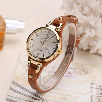 Classic Leather Timepiece for Timeless Style Brown
