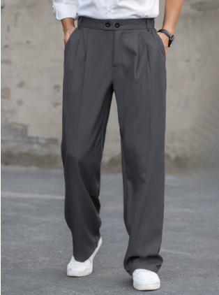 Men's Comfortable Loose Trousers Gray