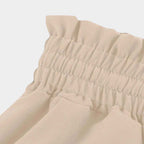 Women's High Waist Wide Leg Pants with Elastic Drawstring - Comfortable Fit