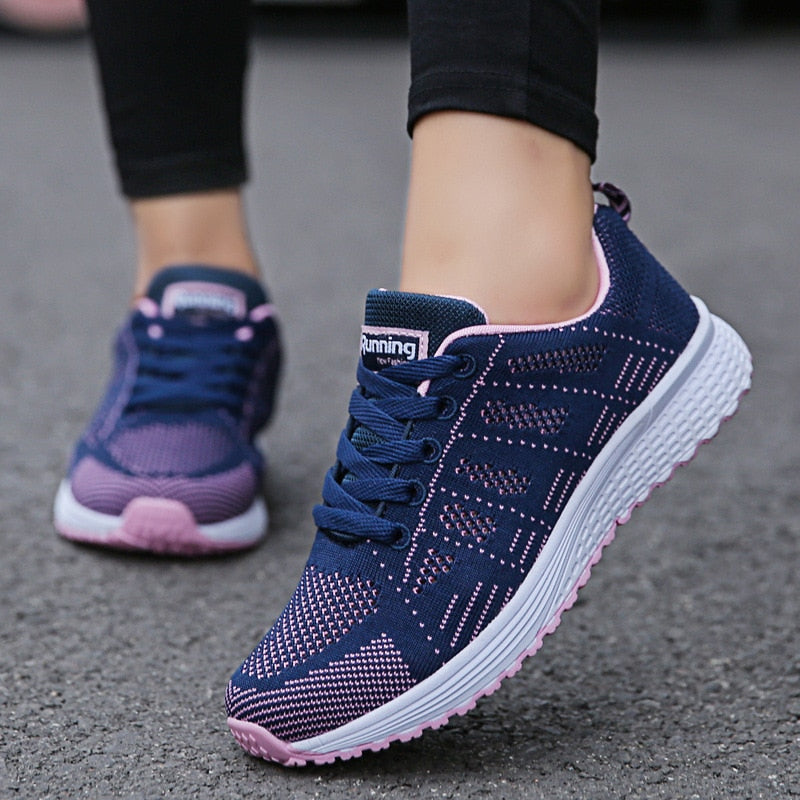 Comfortable Orthopedic Casual Shoes for Women with Wide Feet Blue