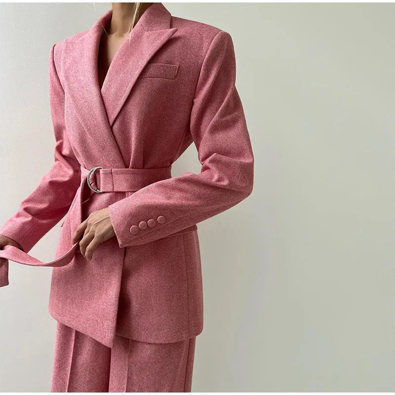 Comfy 3-Piece Women's Set - Blazer, Pants, and Corset Top