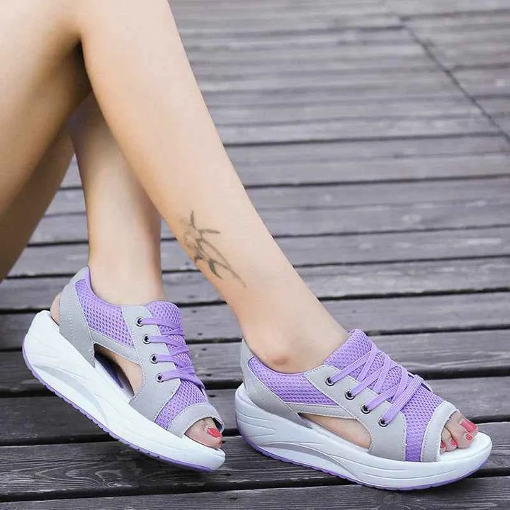 Avery | Women's Sandals with Padded Footbed for Comfort Purple