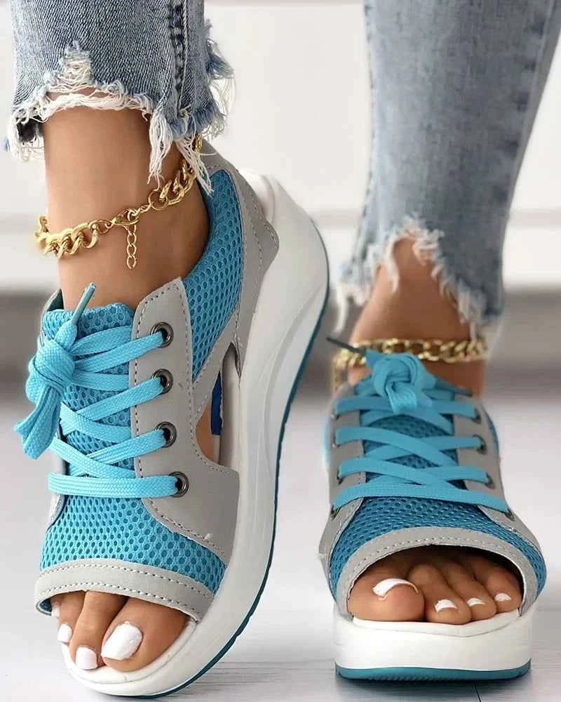 Avery | Women's Sandals with Padded Footbed for Comfort Blue