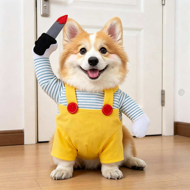 Halloween's Creepy Dog Costume with Padded Arms for Trick or Treating Design#26