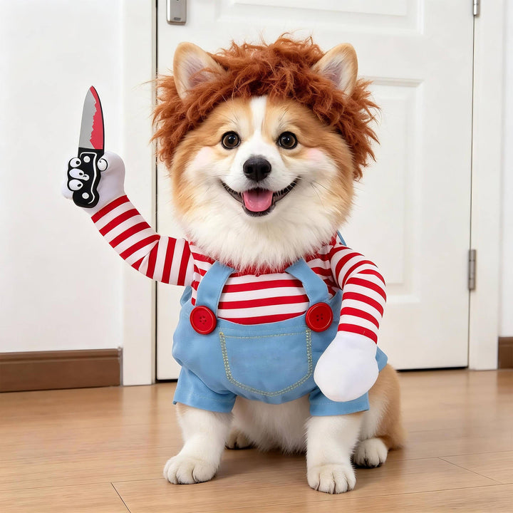 Halloween's Creepy Dog Costume with Padded Arms for Trick or Treating Design#30