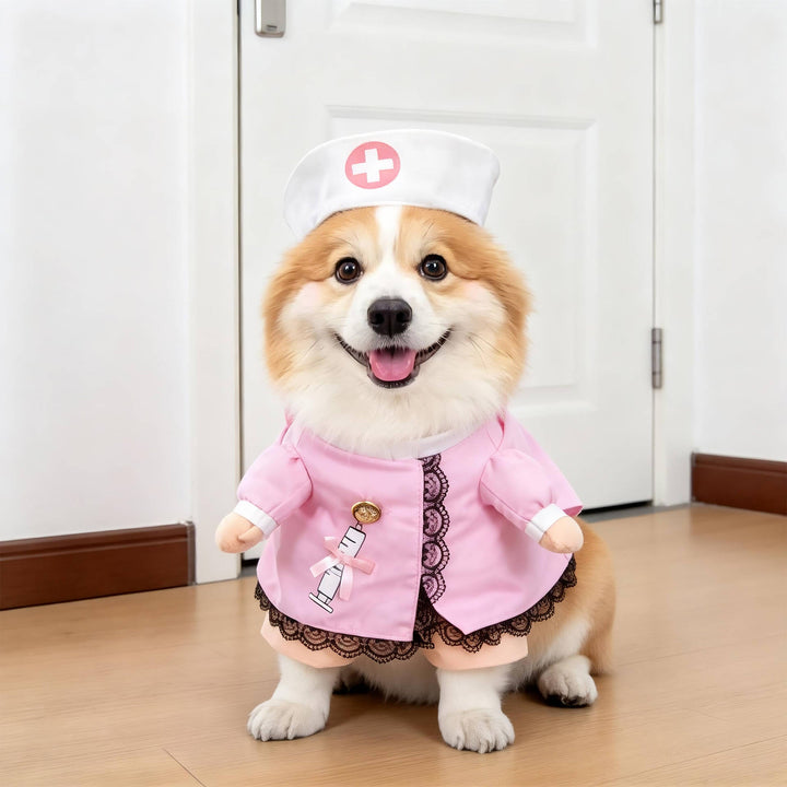 Halloween's Creepy Dog Costume with Padded Arms for Trick or Treating Design#4