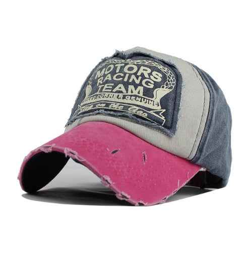 Cotton Baseball Caps for Men & Women - Trendy Hip Hop Style in Vibrant Multicolor Rose Nacy