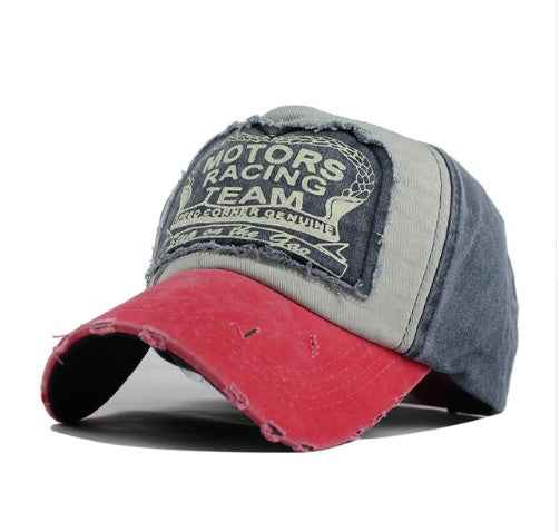 Cotton Baseball Caps for Men & Women - Trendy Hip Hop Style in Vibrant Multicolor Watermelon Red Navy
