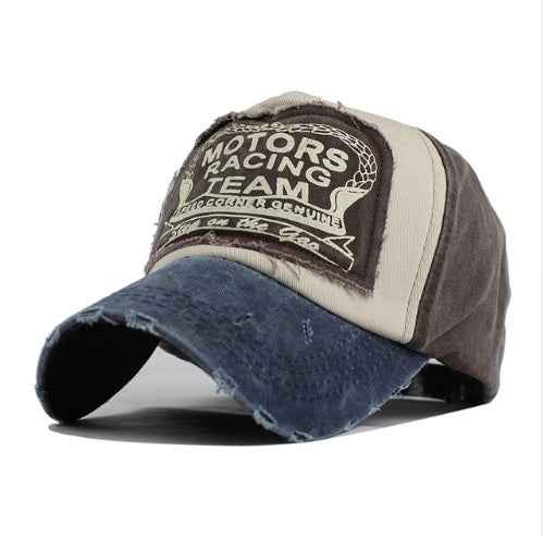 Cotton Baseball Caps for Men & Women - Trendy Hip Hop Style in Vibrant Multicolor Navy Brown
