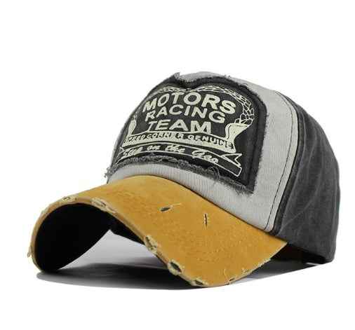 Cotton Baseball Caps for Men & Women - Trendy Hip Hop Style in Vibrant Multicolor Yellow