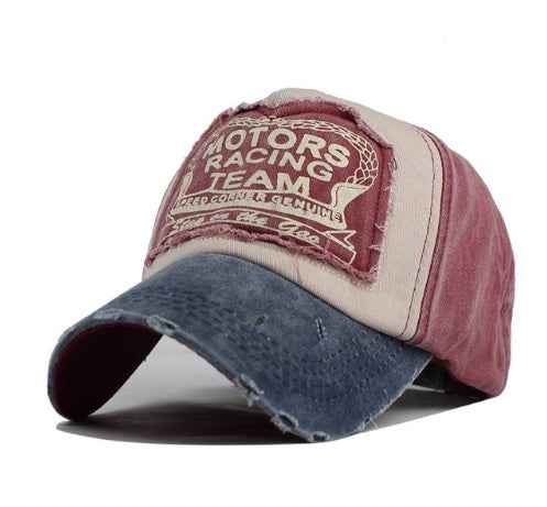 Cotton Baseball Caps for Men & Women - Trendy Hip Hop Style in Vibrant Multicolor Navy wine red