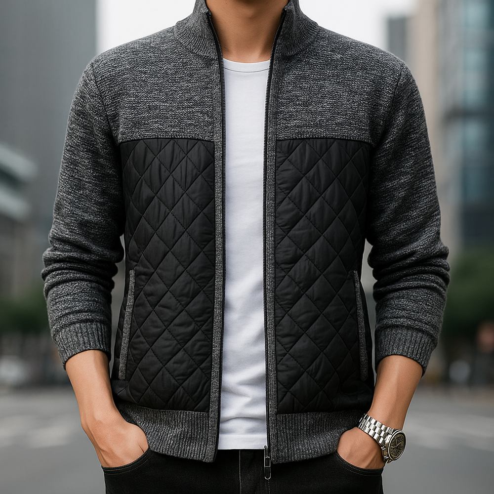 Cotton Knitted Jacket for Men