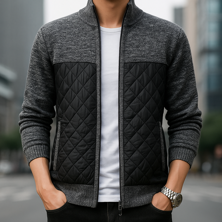 Cotton Knitted Jacket for Men
