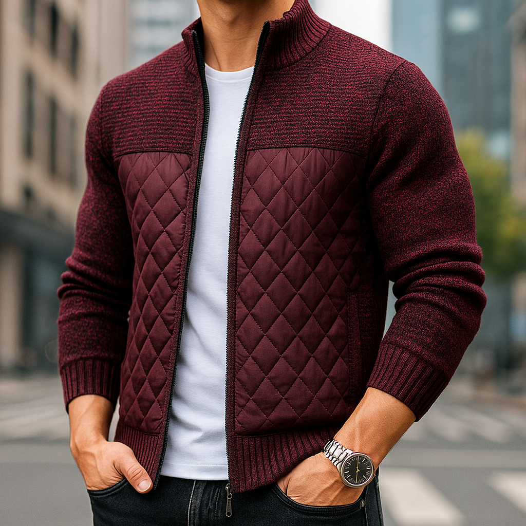 Cotton Knitted Jacket for Men