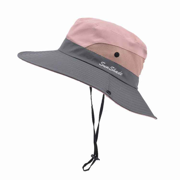 Couple Adventure Sun Hats - Stylish Fisherman Hats for Travel & Hiking Pink M