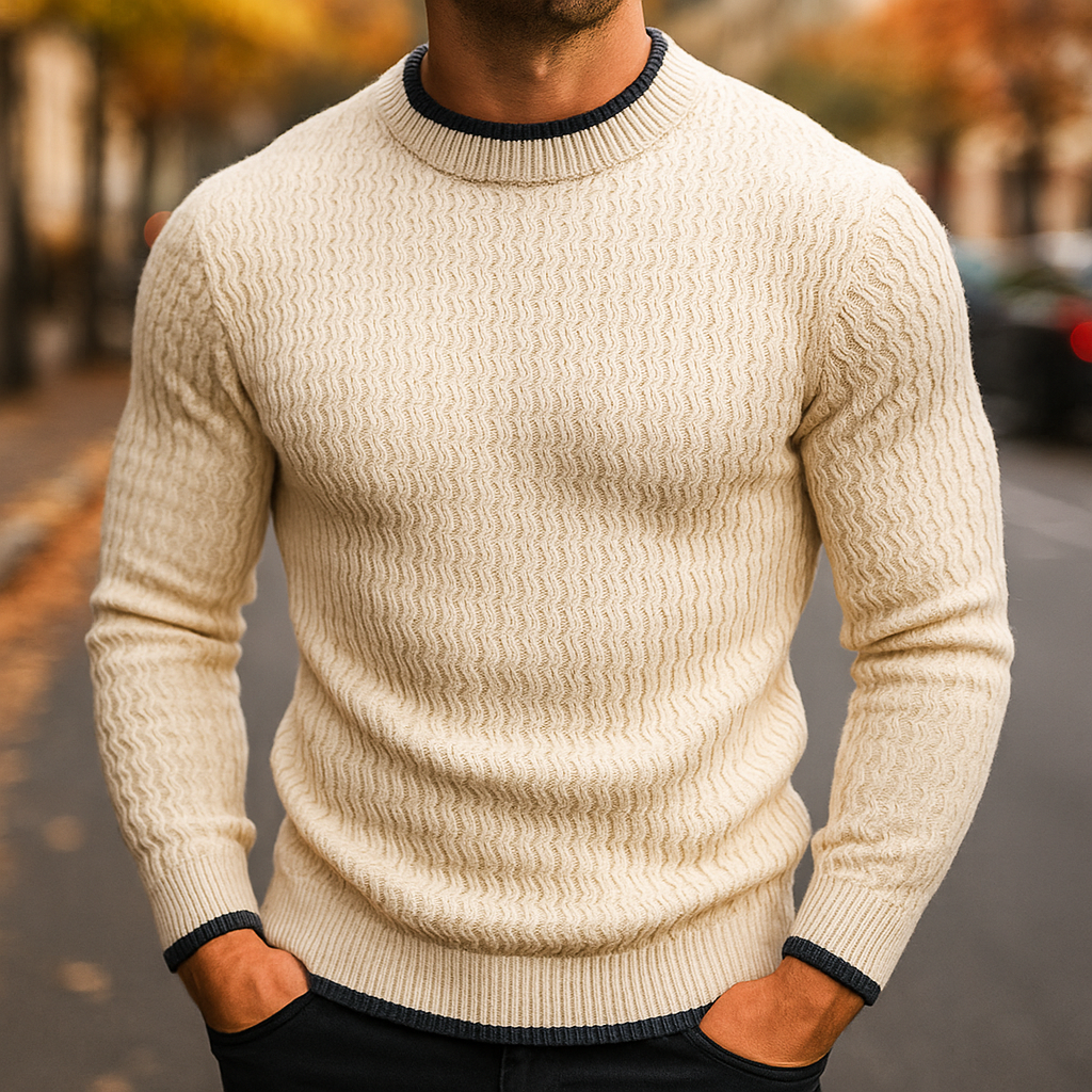Cozy Hand-Knitted Merino Wool Sweater for Ultimate Warmth Cream