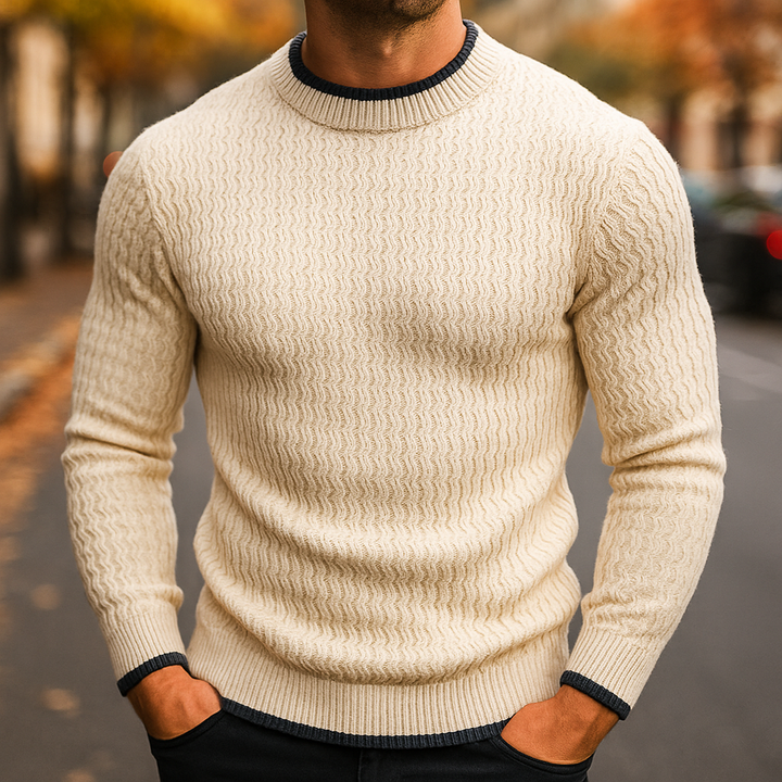 Cozy Hand-Knitted Merino Wool Sweater for Ultimate Warmth Cream