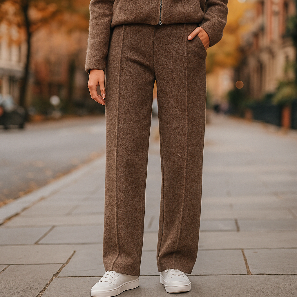 Cozy Luxe Knitted Pants Coffee