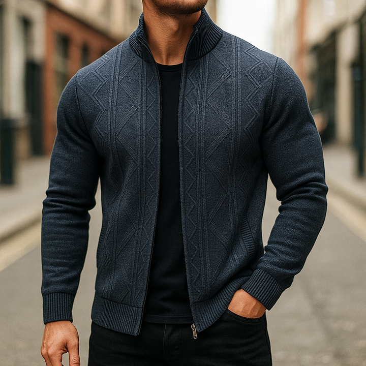 Cozy Oversized Knitted Cardigan Dark Grey