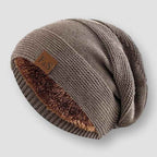 Men's Relaxed Fit Ribbed Sweater Winter Essential Knitwear Khaki One size