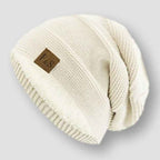 Men's Relaxed Fit Ribbed Sweater Winter Essential Knitwear White One size