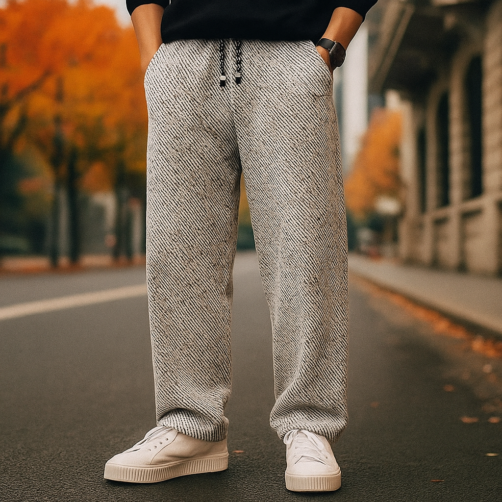 Cozy Sherpa Fleece Pants for Ultimate Comfort Light Grey
