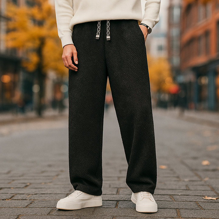 Cozy Sherpa Fleece Pants for Ultimate Comfort Black
