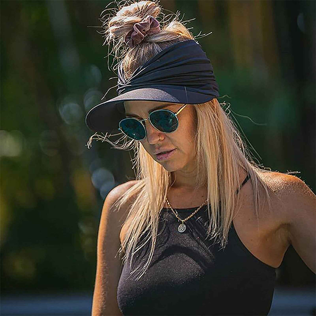 Cross-Border New Anti-Ultraviolet Sun Visor Outdoor Fashion Trend Empty Top Hat European And American Style Creative Big Brim Hat