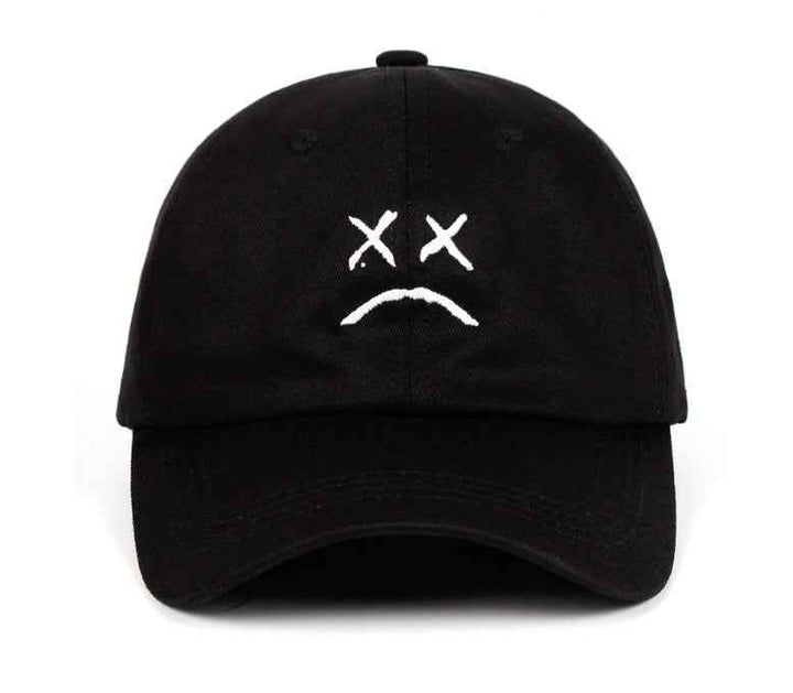 Cry face xxxtentacion baseball cap Black