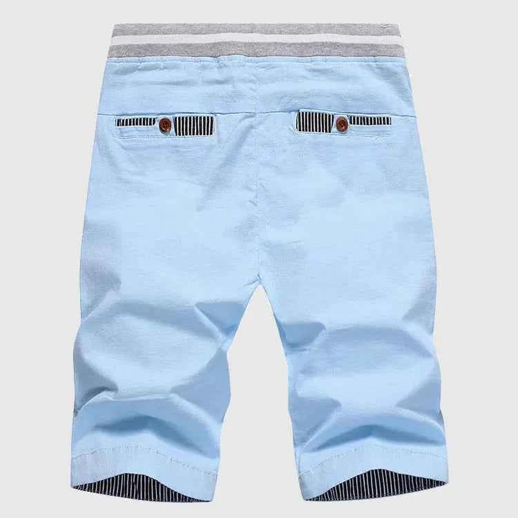 Men's Elastic Waist Cotton Summer Shorts