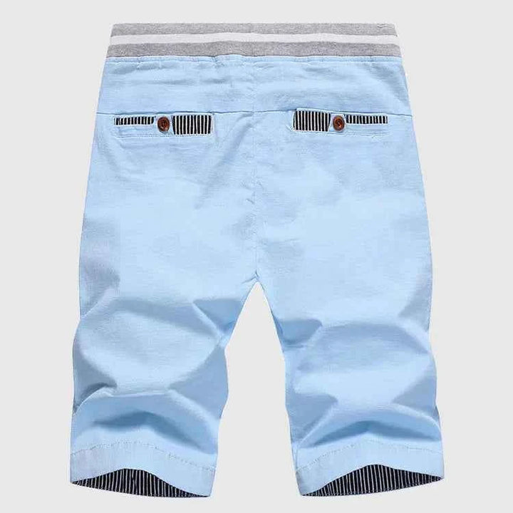 Men's Elastic Waist Cotton Summer Shorts
