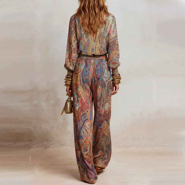 Crystal | Women's Paisley Blouse Set