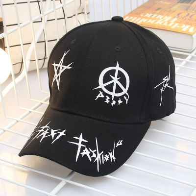 Custom Graffiti Snapback Cap - Black & White Patchwork for Hip Hop Style Enthusiasts Black