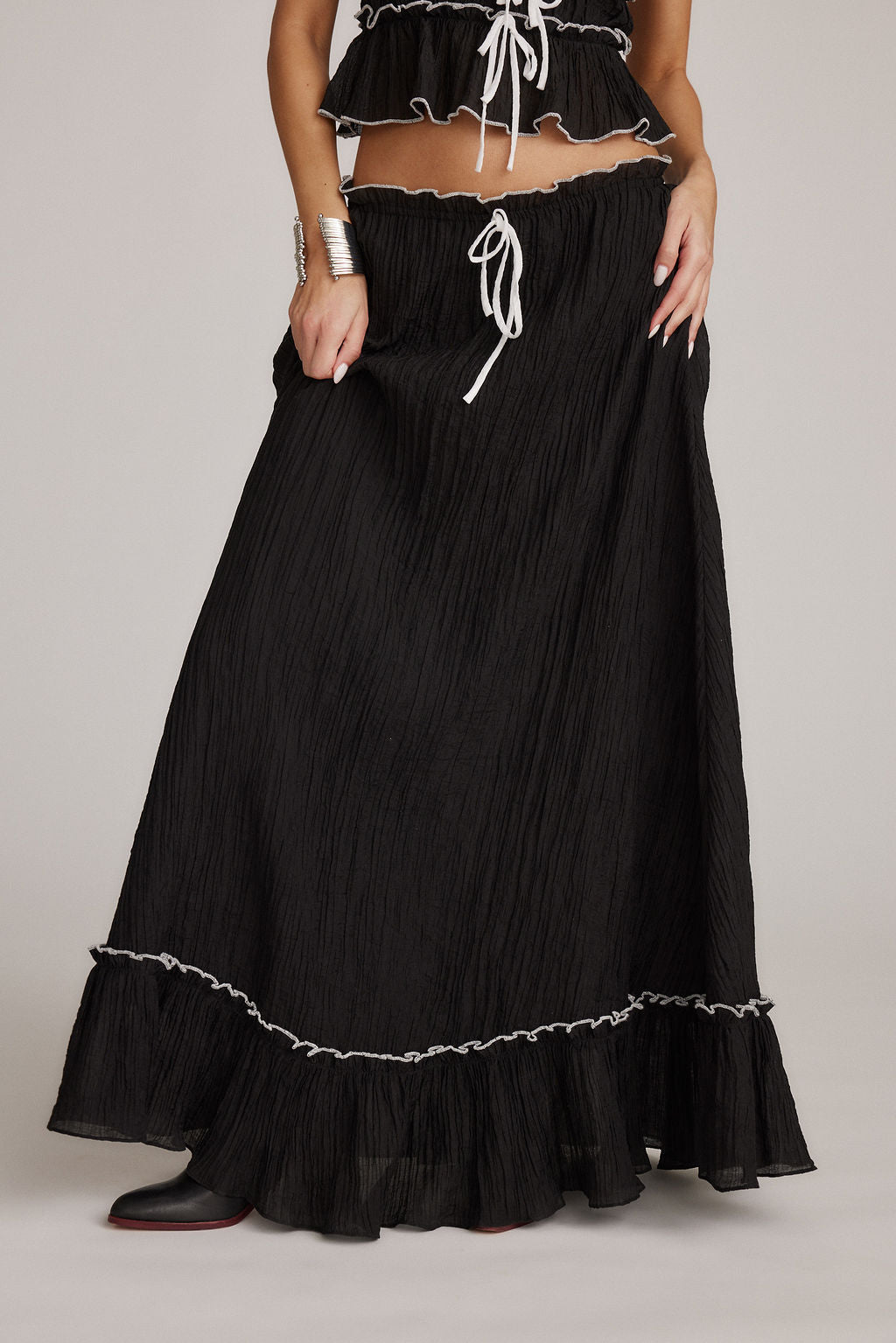 Cianna | Women's Two-Piece Summer Outfit – Top and Long Skirt