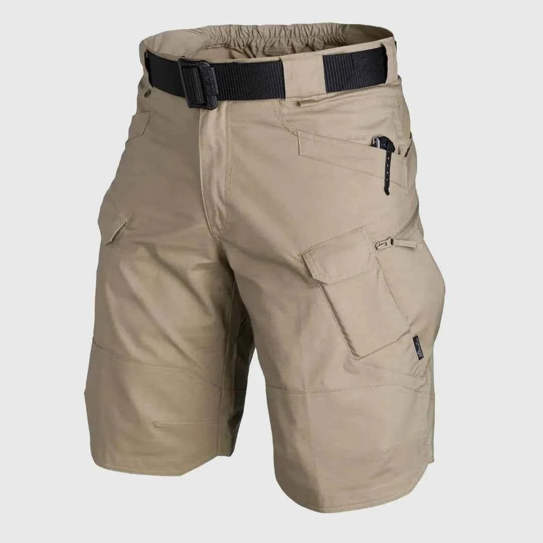 Men's Tactical Cargo Shorts - Versatile and Durable Design Beige