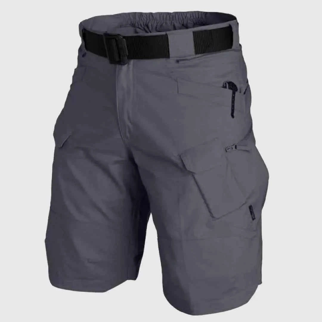 Men's Tactical Cargo Shorts - Versatile and Durable Design Gray
