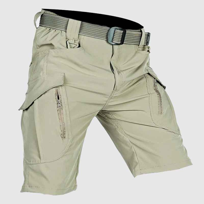 Sebastian | Tactical Cargo Shorts - Durable Cotton Blend - Multiple Pockets - Relaxed Fit Khaki