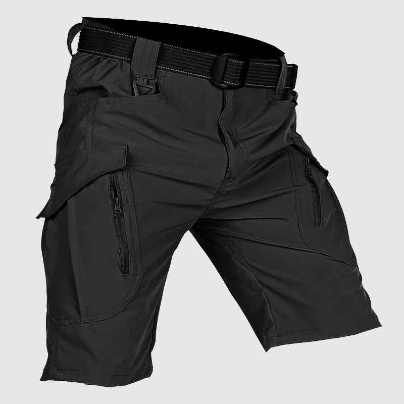 Sebastian | Tactical Cargo Shorts - Durable Cotton Blend - Multiple Pockets - Relaxed Fit Black